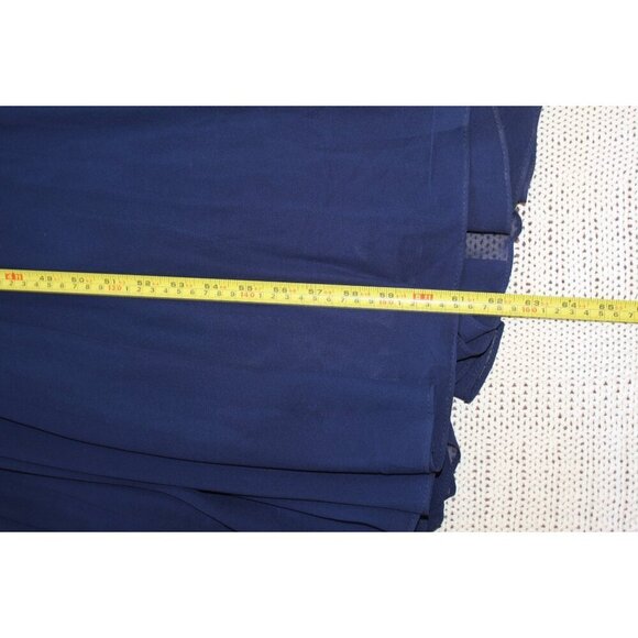 NWT Cinderella Divine Chiffon Maxi Dress 4XL Embellished Gown Blue Off Shoulders - Picture 6 of 12